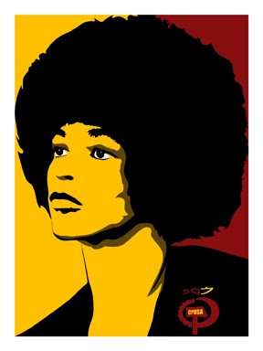 Angela Davis Stencil