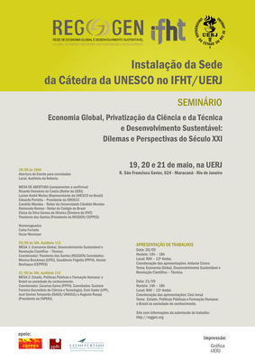 cartaz seminario reggen